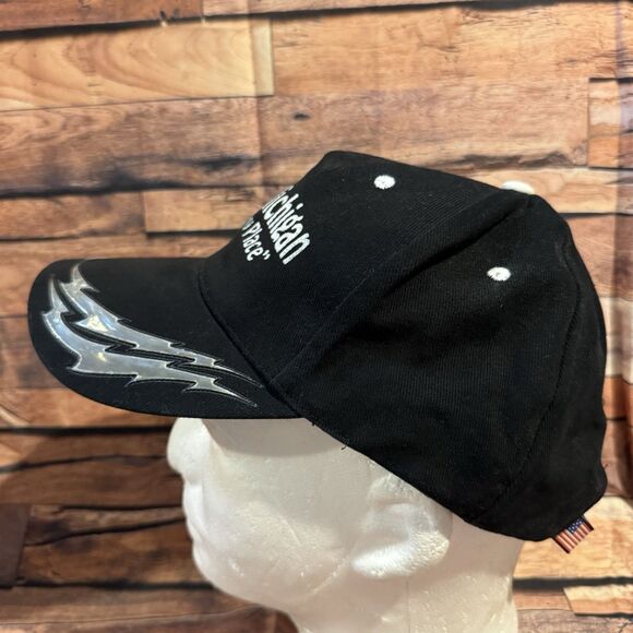 Dublin Michigan The Jerky Place Hat Cap Black Adjustable Flame Cobra Headwear - Picture 4 of 7